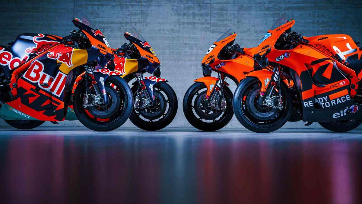 KTM e Tech3 mantêm pinturas e apresentam motos para temporada 2022