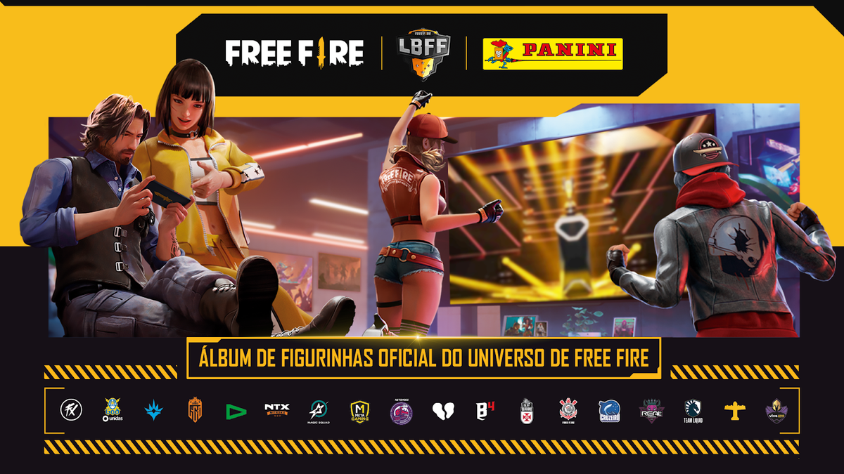 Free Fire ganha álbum de figurinha