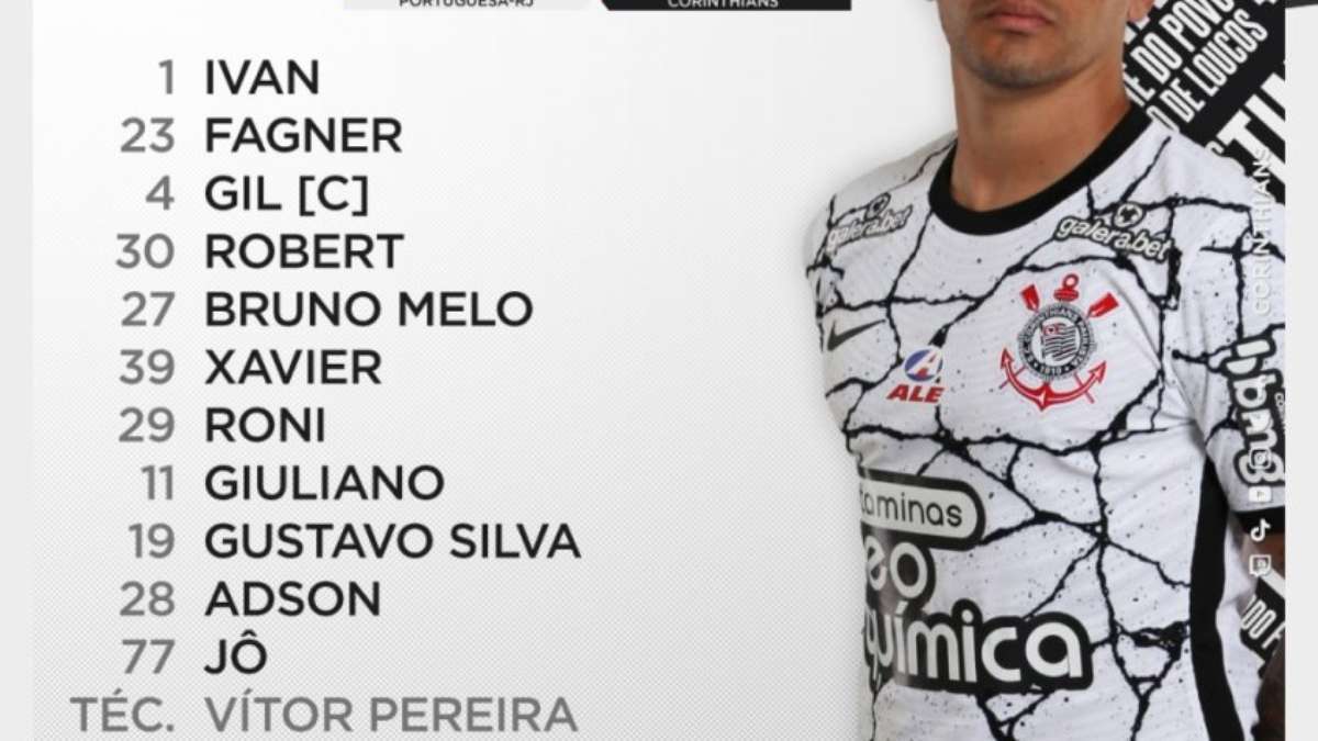 Com time reserva, Corinthians busca empate contra a Portuguesa-RJ