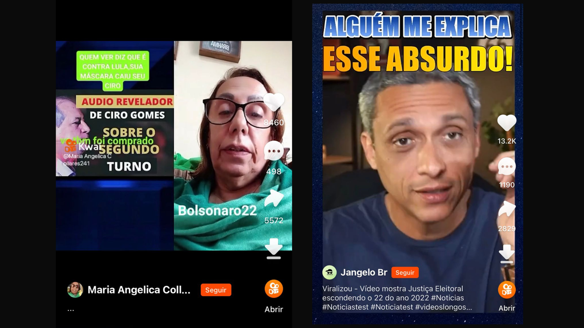 Em alta app de videos Kwai deixa fake news eleitoral rolar solta