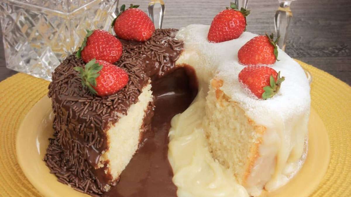 Bolo de trigo com cobertura de Ninho - Receitas Agora