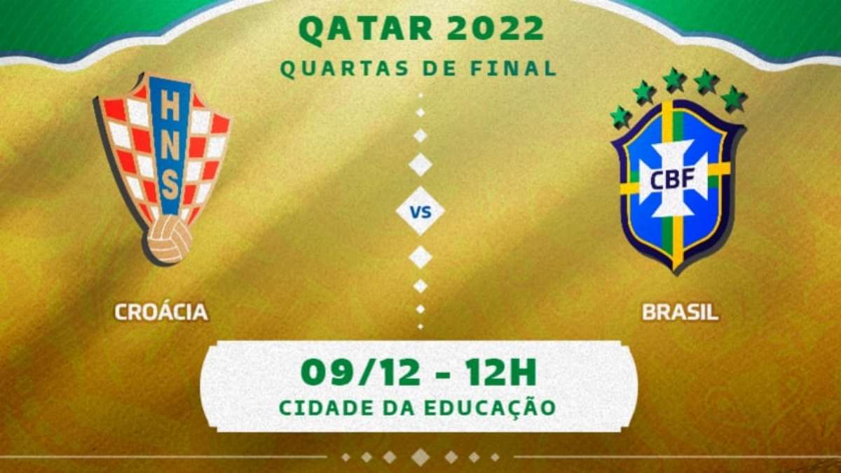 Croácia x Brasil: onde assistir, horário e escalações das quartas
