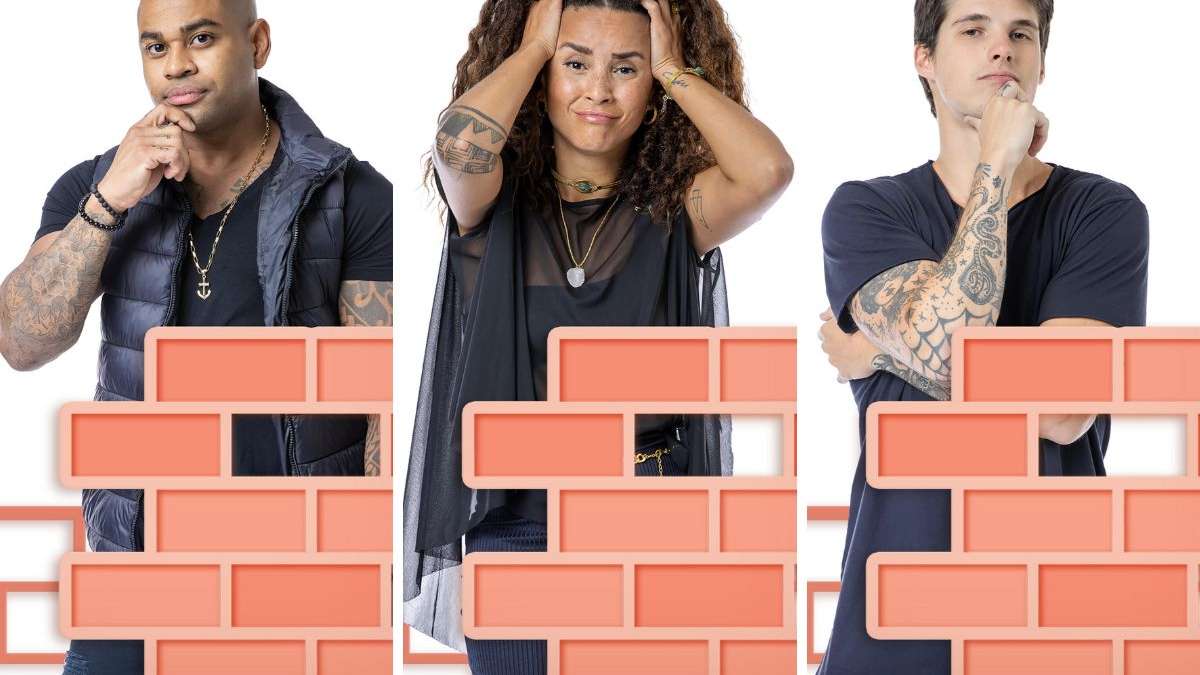 Cezar Black, Gabriel e Domitila est&atilde;o no pared&atilde;o da semana do "BBB 23"