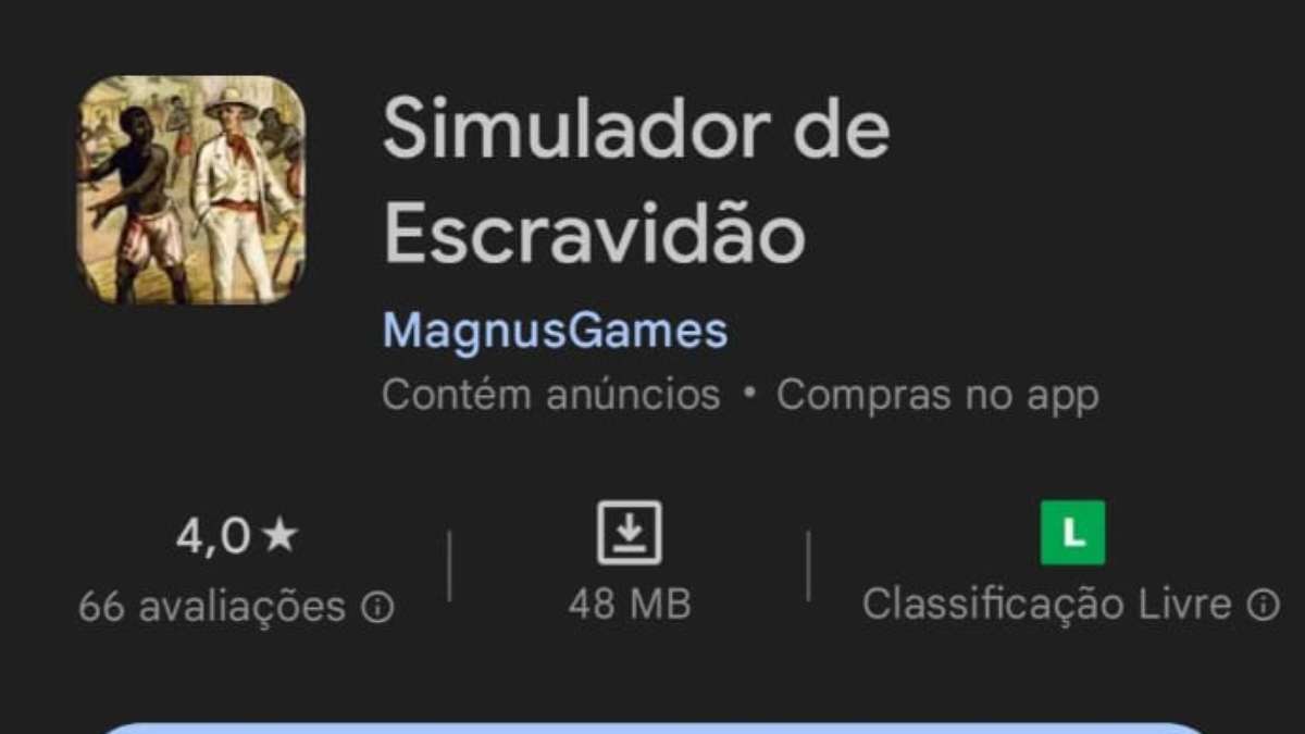 Simulador de Escravidão': Google tira do ar jogo que permitia torturar  pessoas negras