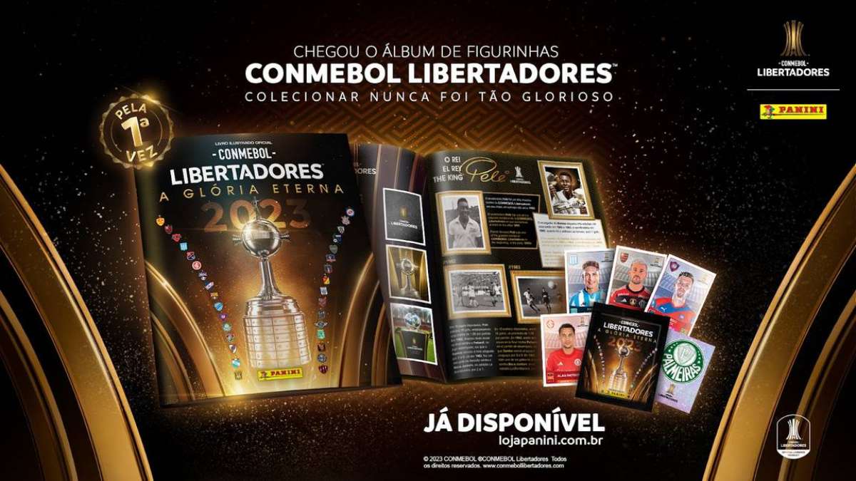 Copa Libertadores 2023 Álbum + Jogo Completo 557 Figurinhas