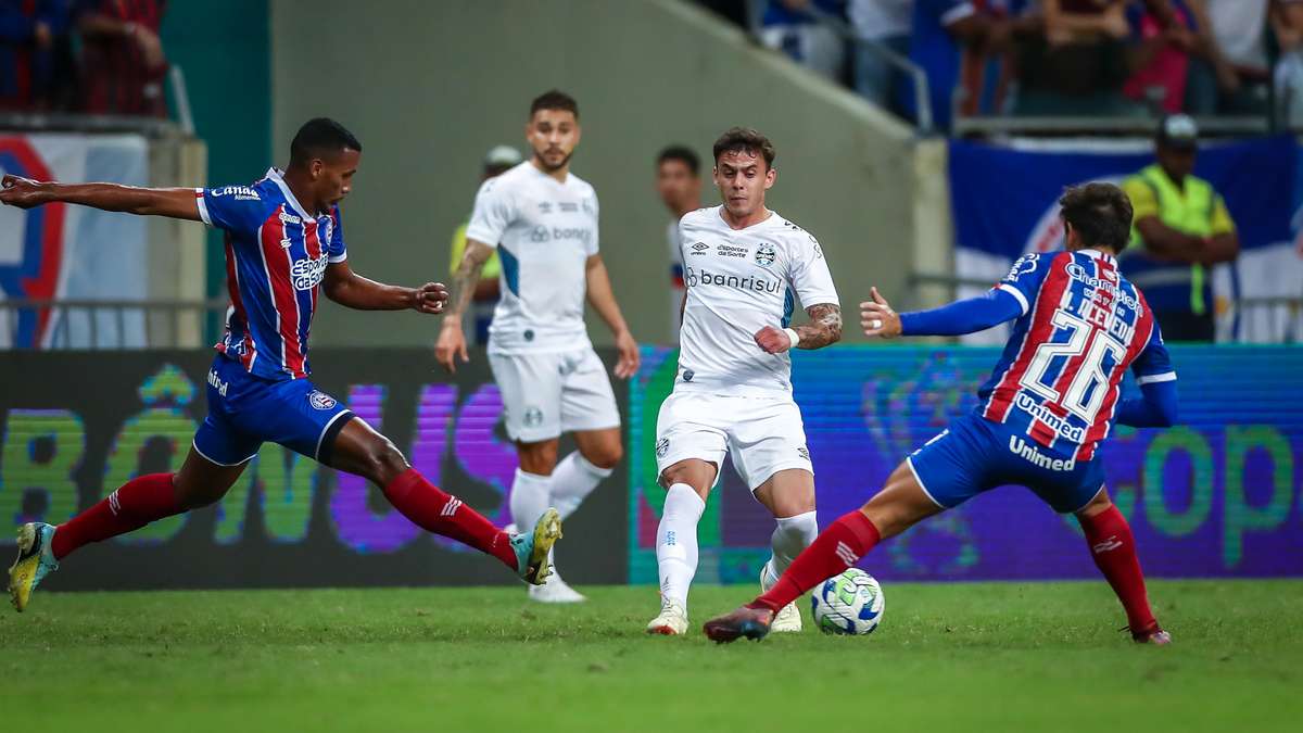 Grêmio empata com Bahia no primeiro jogo das quartas de final da