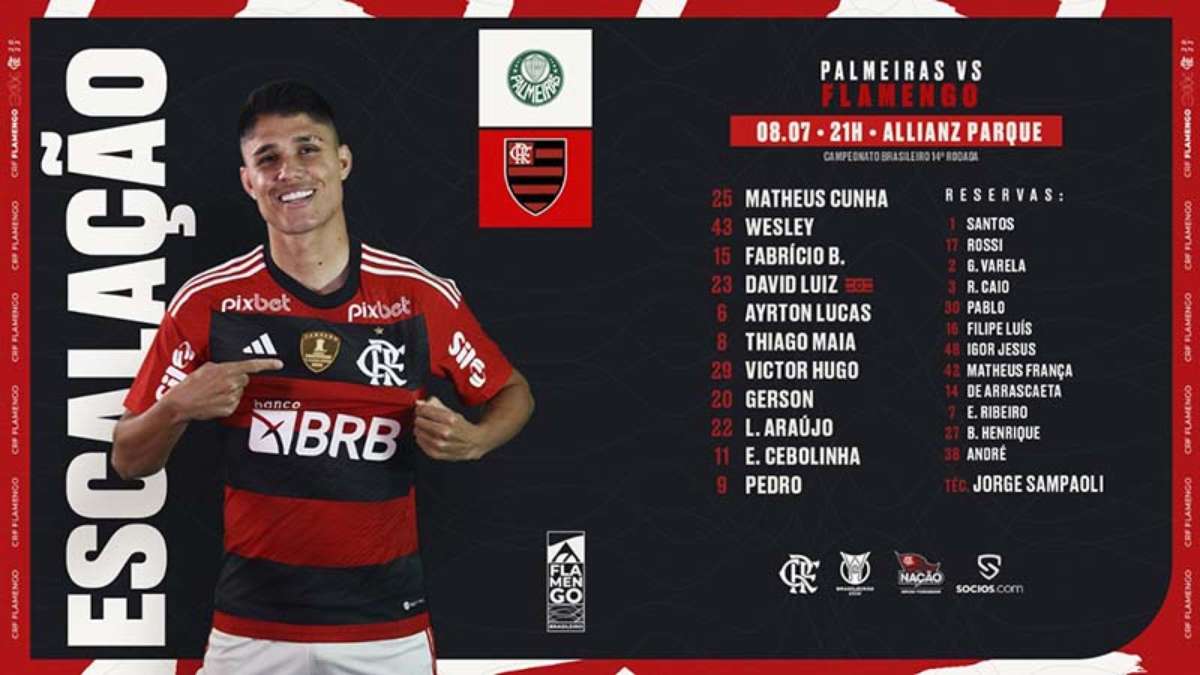 Novo reforço do Flamengo esteve na mira do Palmeiras