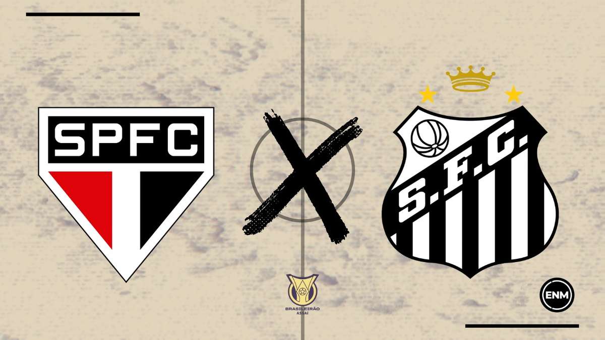 Santos x São Paulo: escalações e onde assistir ao jogo pelo Brasileirão