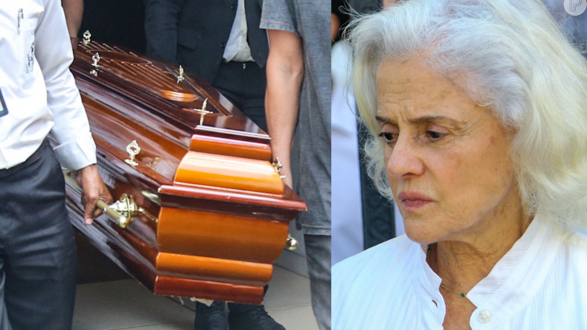 Marita Severo was seen emotional after burying the body of her husband, Aderbal Freire-Filho, in a theater in Rio de Janeiro