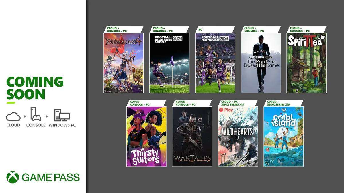 6 Novos jogos entram no Xbox Game Pass até 1º de Abril