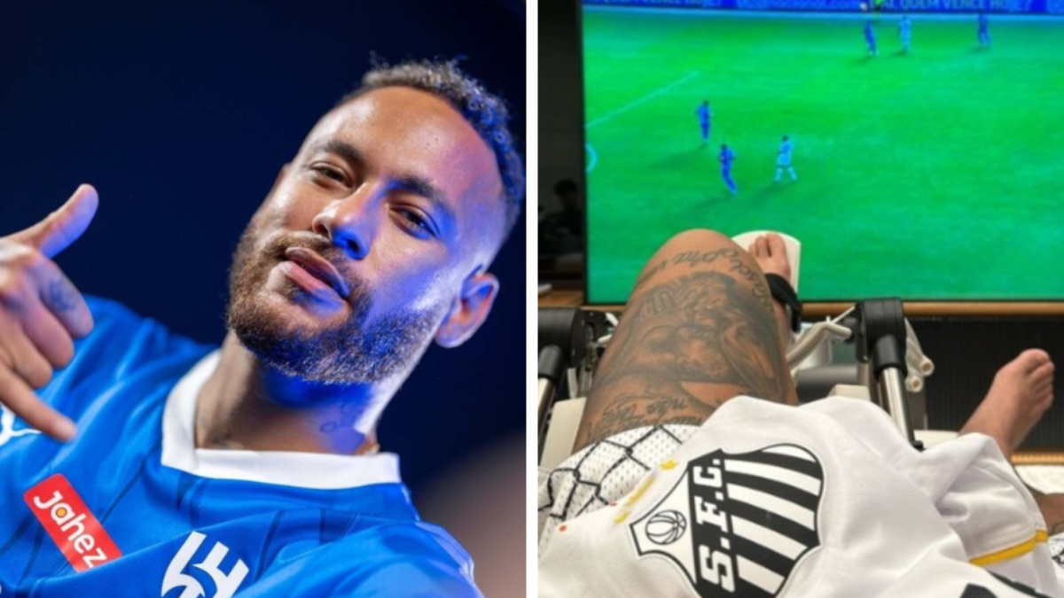 Neymar reage ao rebaixamento do Santos para a Série B do