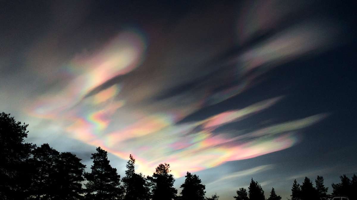What are the mysterious clouds that appeared in the UK sky?