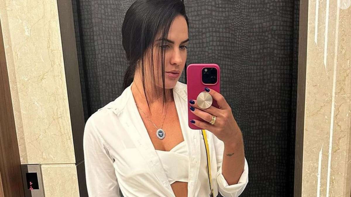 pregnant?  Gracielle Lacerda poses in a leaky white swimsuit, the web notices a change in her body, and Zizi's fiancée replies: “I…”