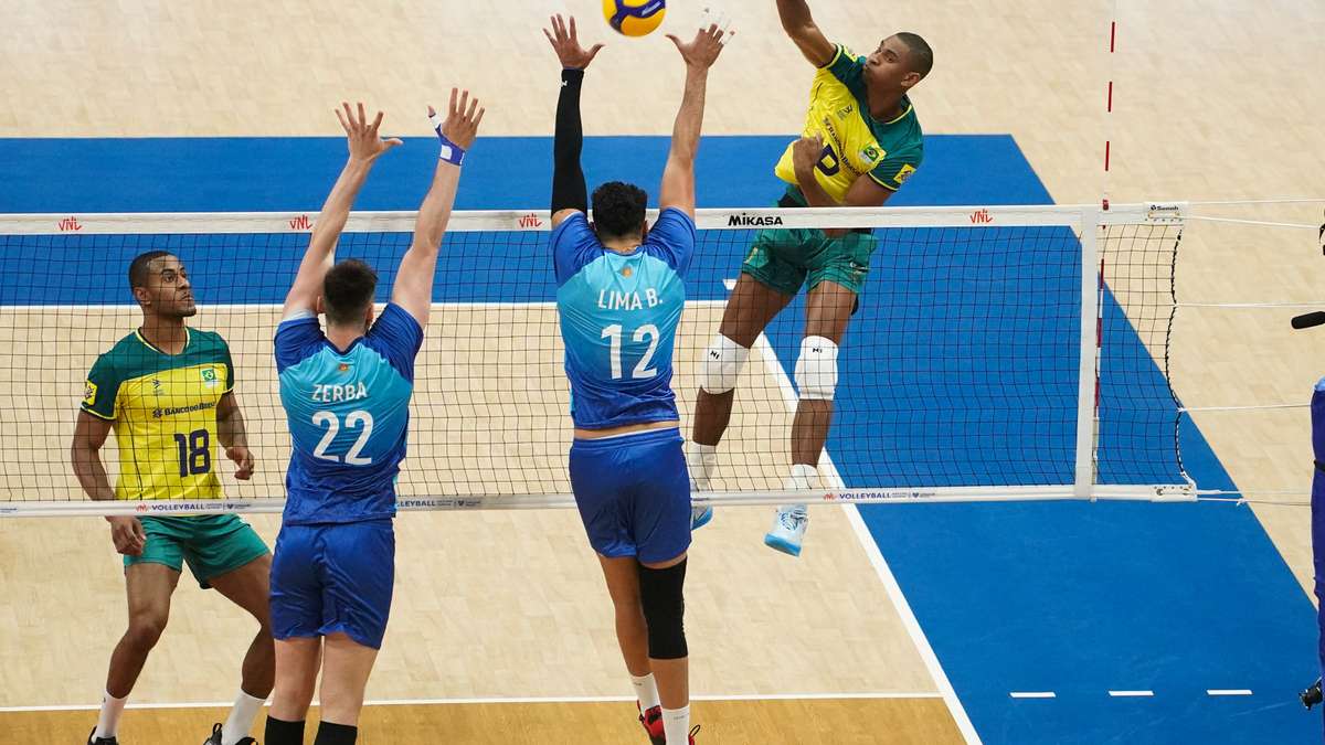Brasil supera a Argentina no tie-break e vence a primeira na VNL