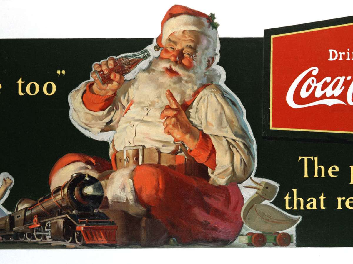 Veja propagandas históricas da Coca com Papai Noel