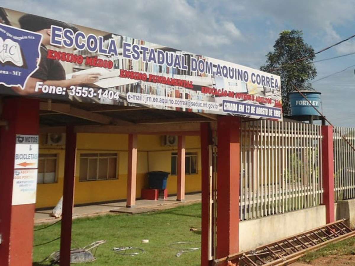 Escola estadual de Palhoça é vandalizada durante a madrugada