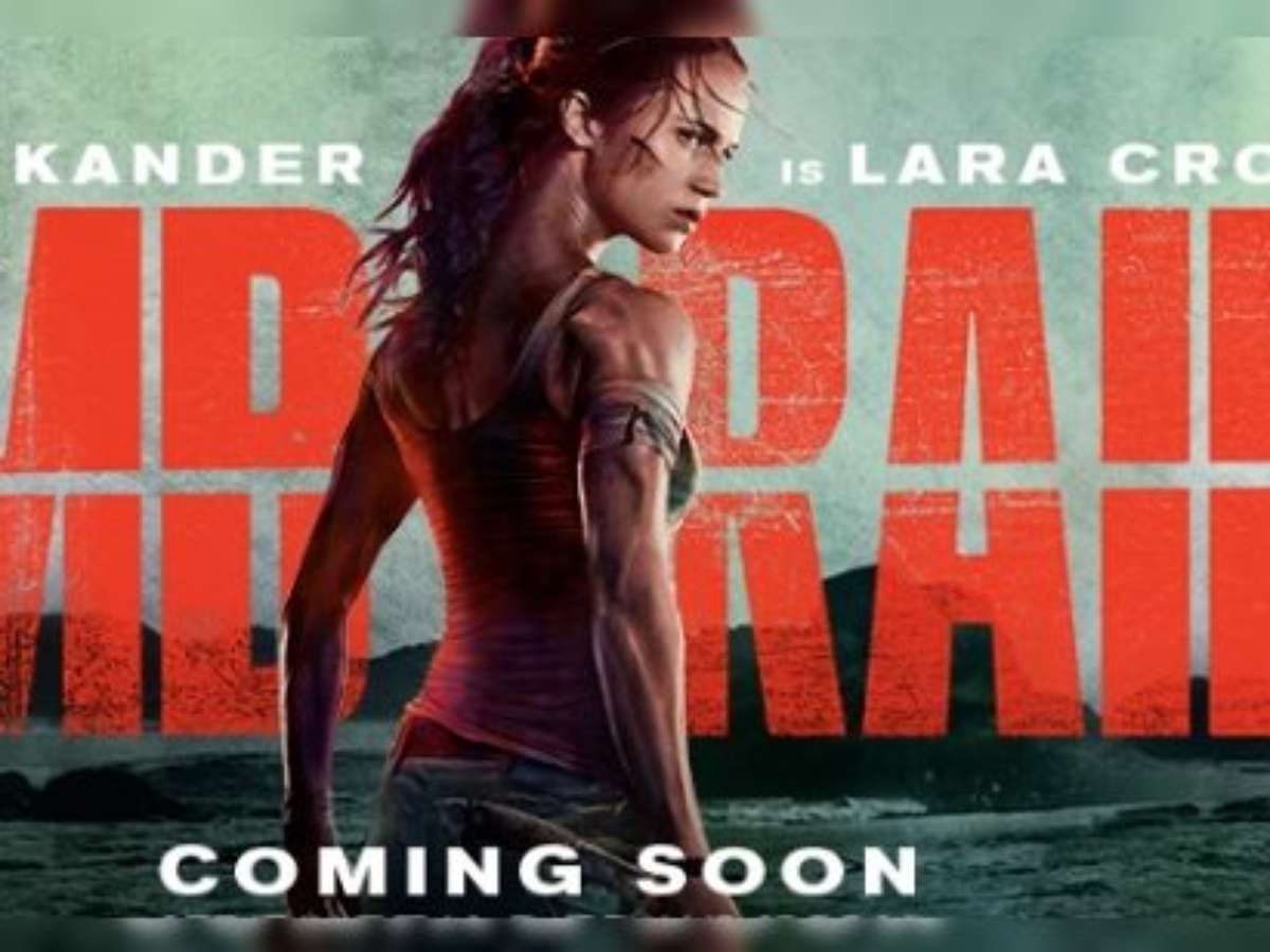 POSTER DO FILME TOMB RAIDER LARA CROFT ALICIA VIKANDER WALTON GOGGINS  DOMINIC WEST