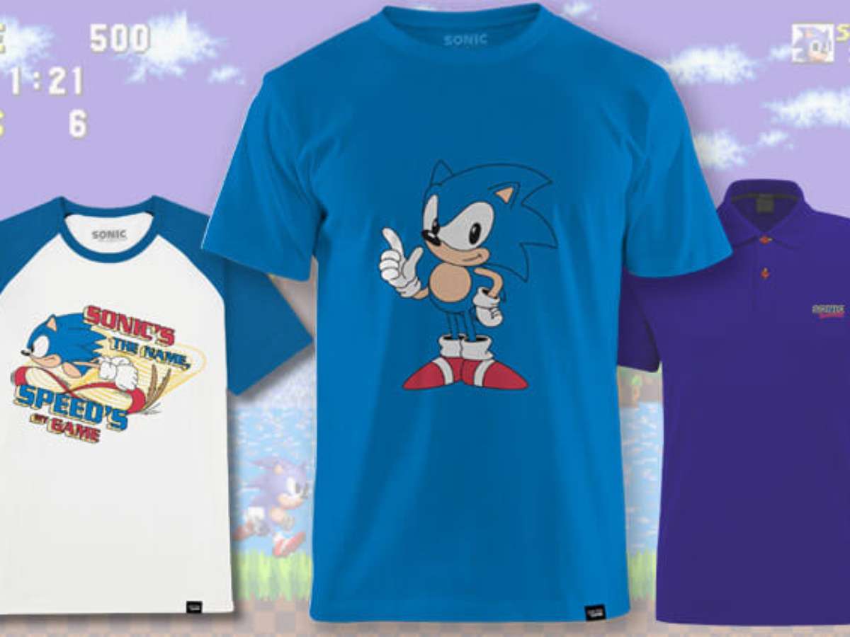 Camiseta Sonic Mega Games Camisa Geek Series Animes