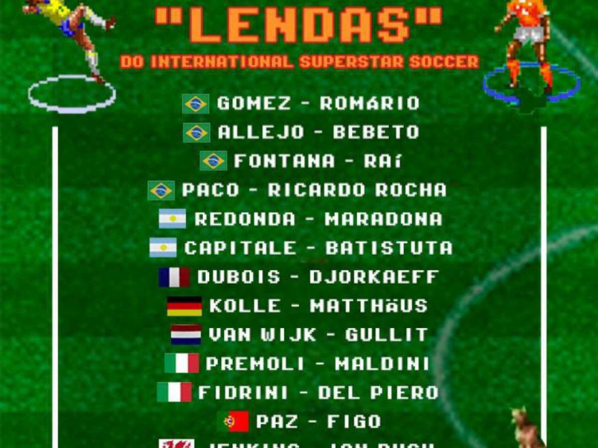 International Superstar Soccer - Um dos melhores jogos de futebol do Super  Nintendo