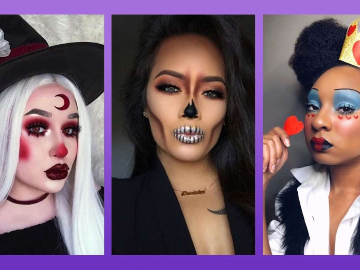 4 ideias típicas e simples de maquiagem de Halloween