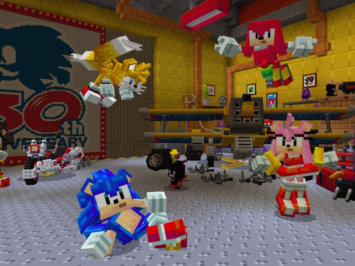 Sonic chega a Minecraft através de conteúdo para download