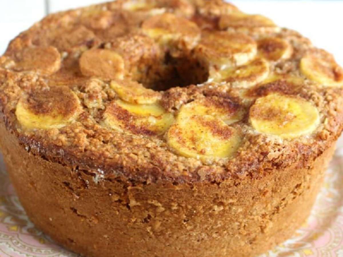 Receita de Bolo de Banana com calda caseiro tradicional