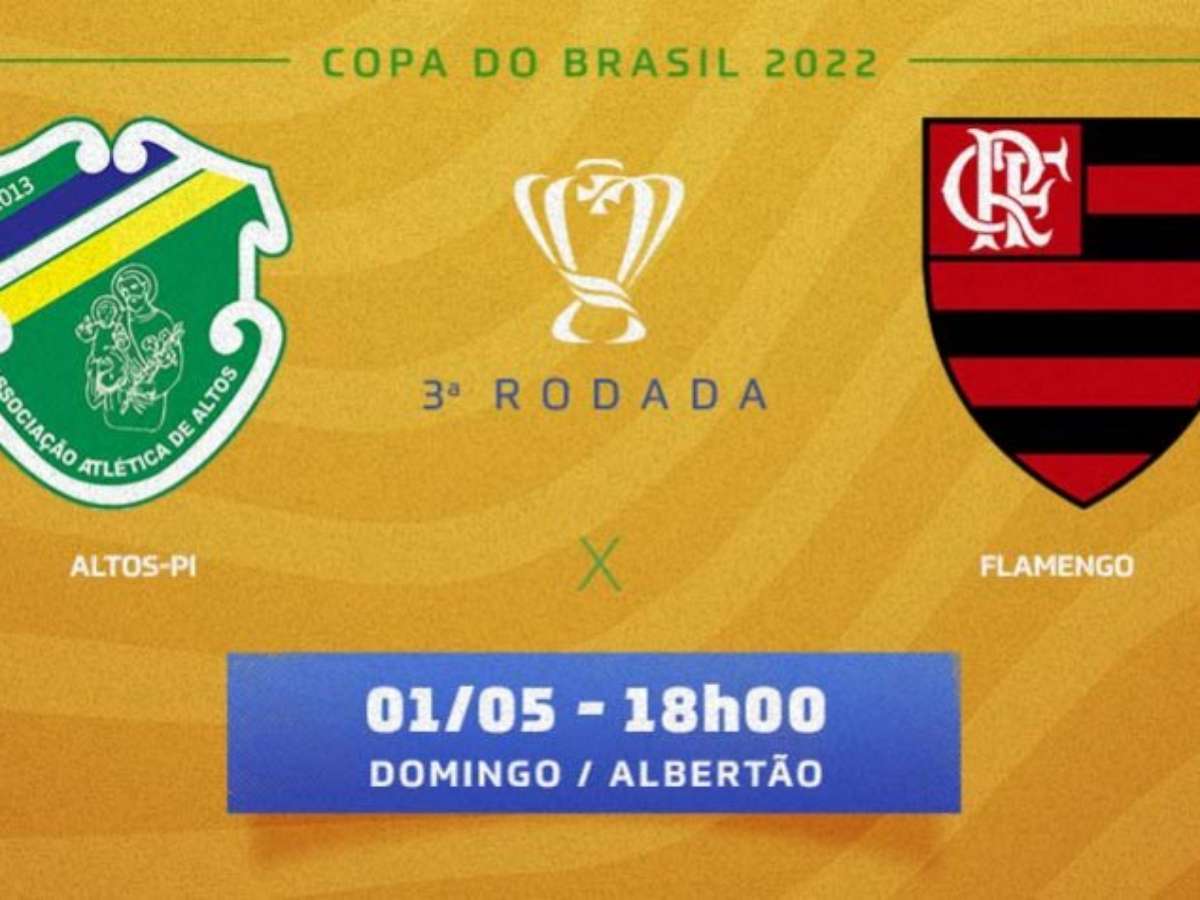 Altos x Flamengo: veja onde assistir, escalações, desfalques e arbitragem, copa do brasil