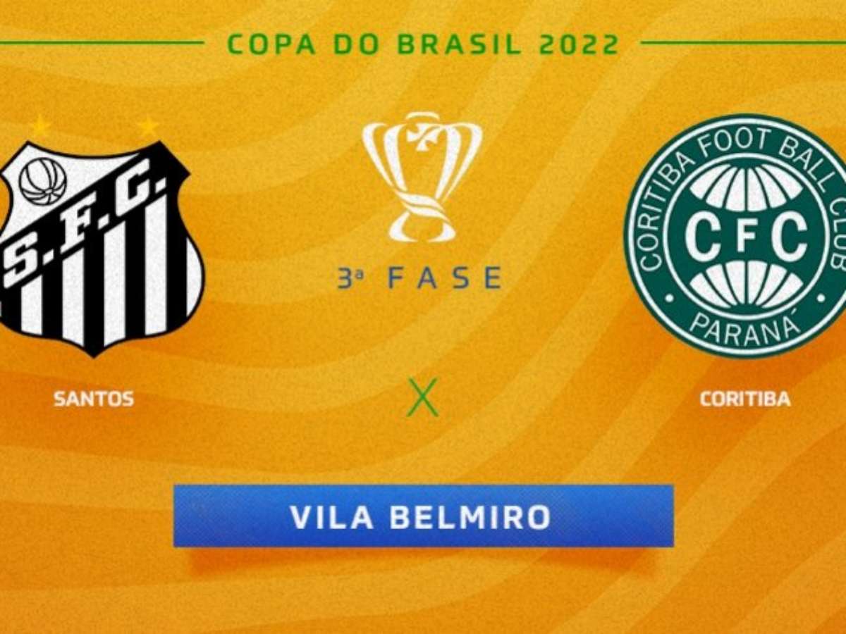 Onde assistir Coritiba x Santos AO VIVO pela Copa do Brasil