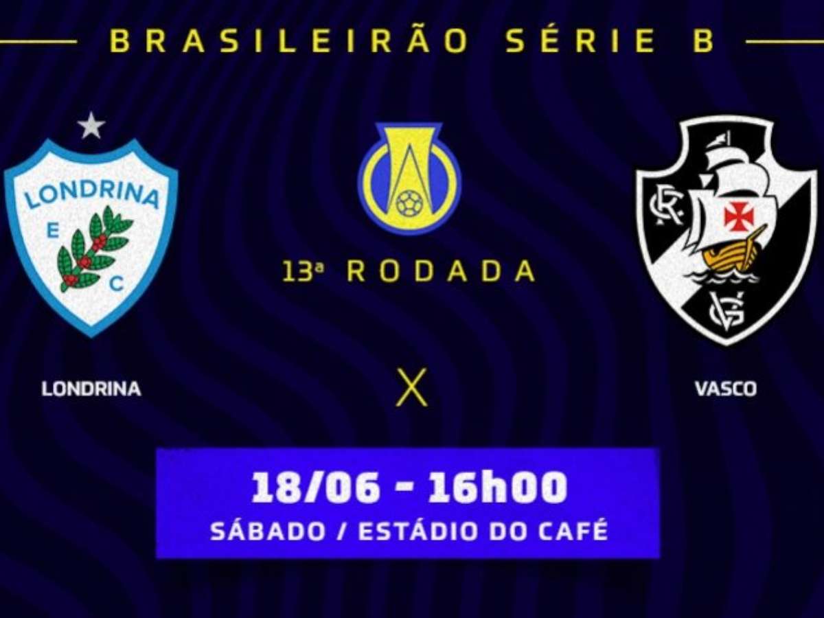 Confira os jogos que faltam para Vasco, Londrina e Sport na Série B