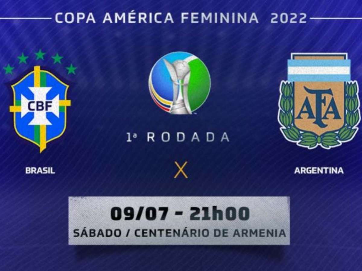 Confira os Grupos da CONMEBOL Copa América Feminina 2022