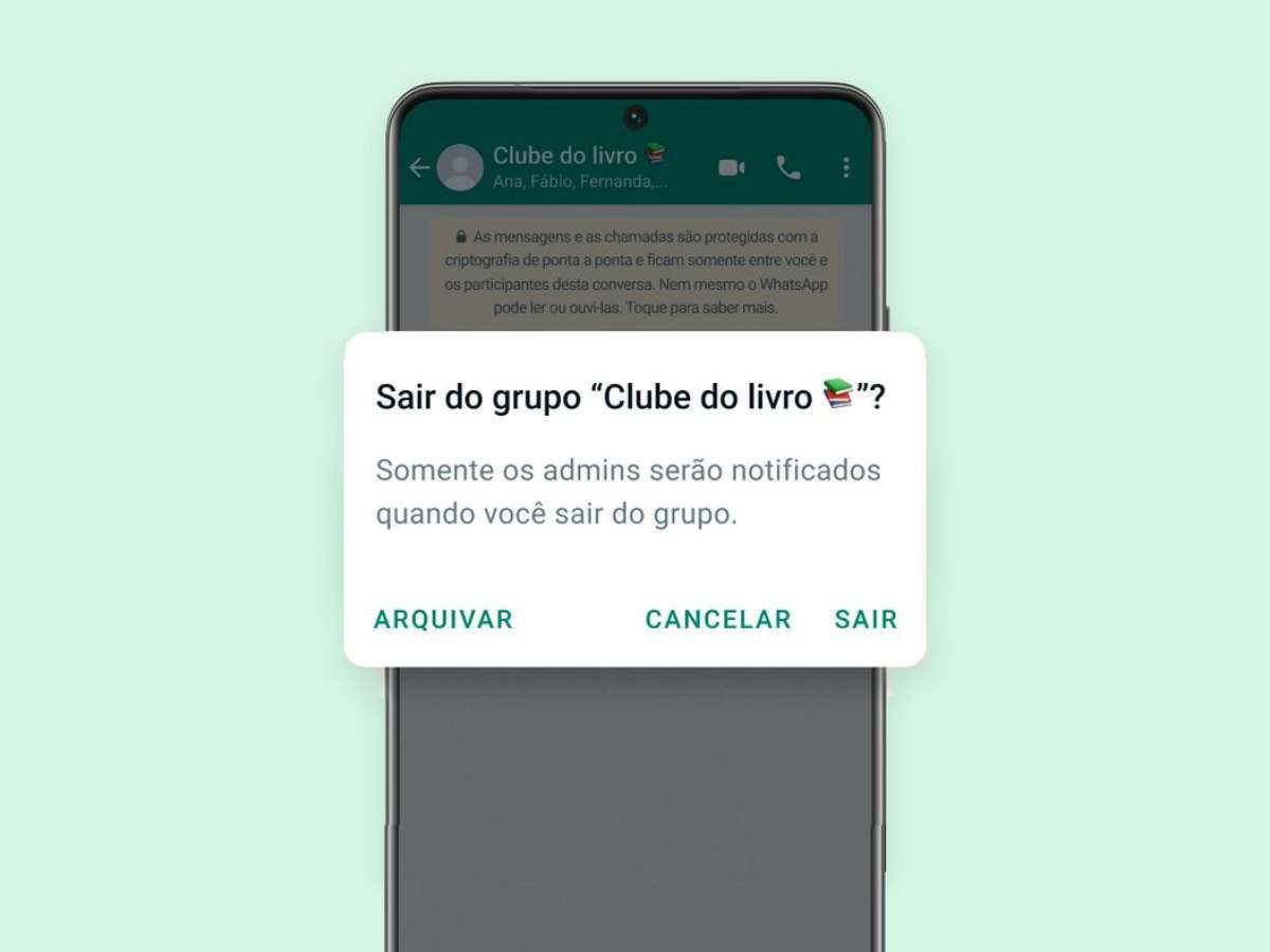 Como sair de um grupo de WhatsApp sem ser notado