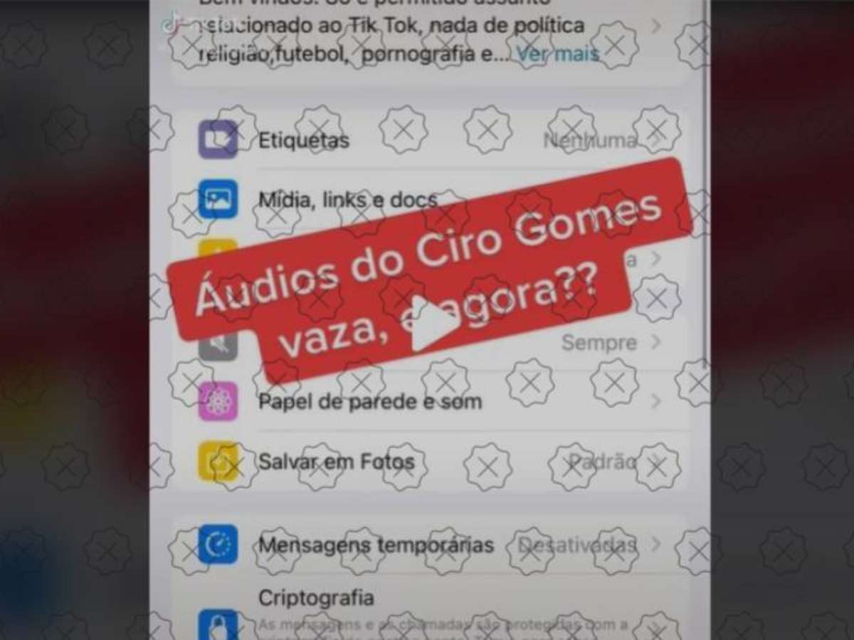 N o verdade que Ciro gravou udio dizendo que elei es est o