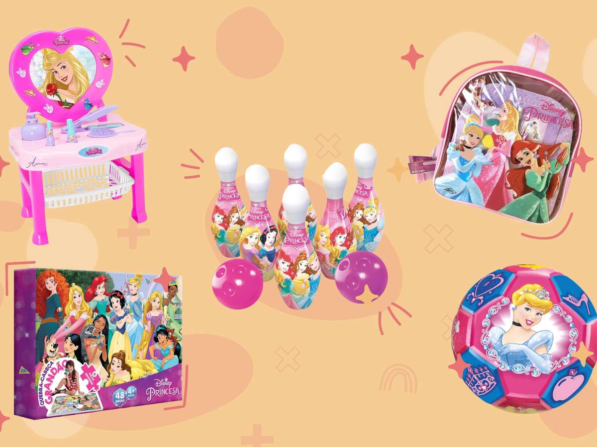 Brinquedo Jogo Super Boliche Infantil Princesas Criança Bebe