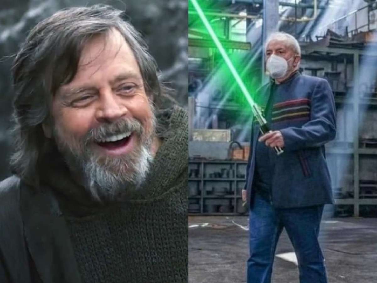 Lula ganha apoio do ator Mark Hamill no Twitter, em foto como jedi