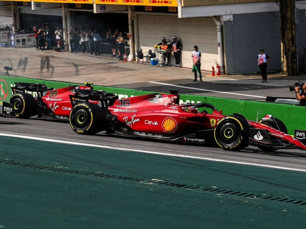 GP de São Paulo: Carlos Sainz lidera dobradinha da Ferrari no