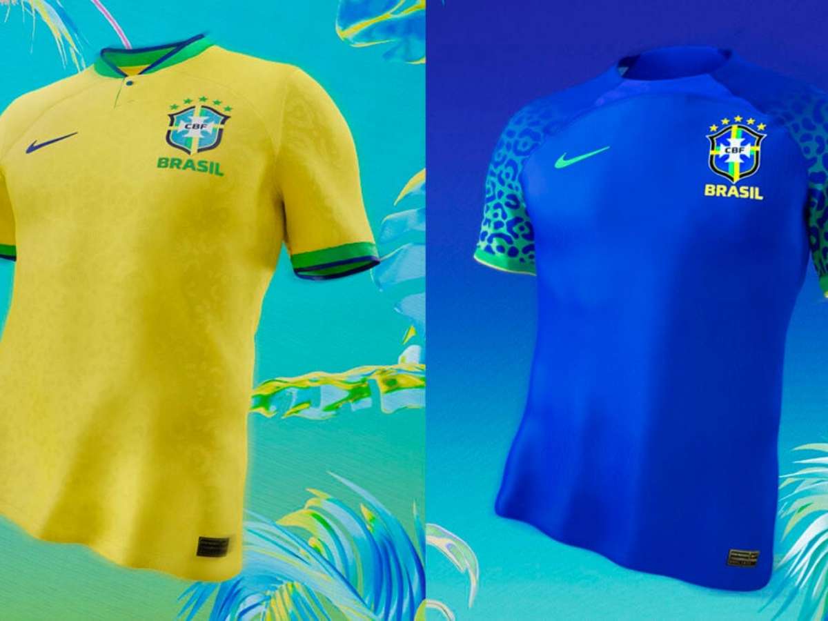 Camisa Seleção Brasileira JOGADOR 2022 Azul Uniforme 2 Original Nike