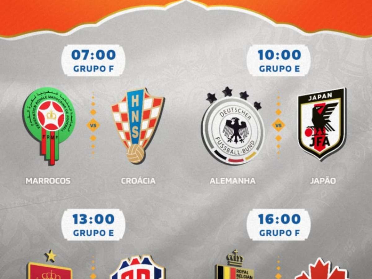 Agenda da Copa: veja horários e onde assistir aos jogos desta quinta-feira