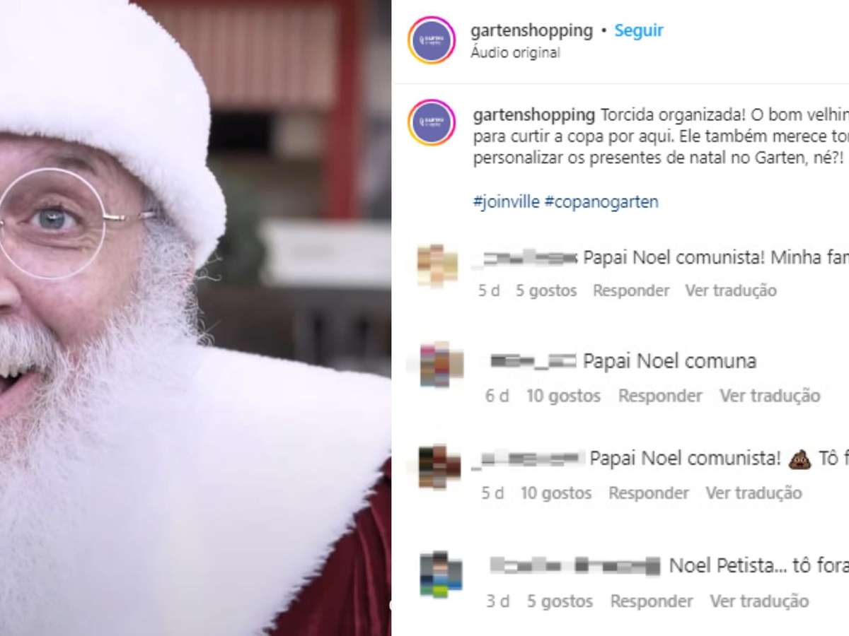 Comunista!': shopping põe segurança para Papai Noel do PT em