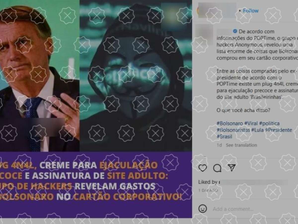 Bolsonaro comprou plug anal