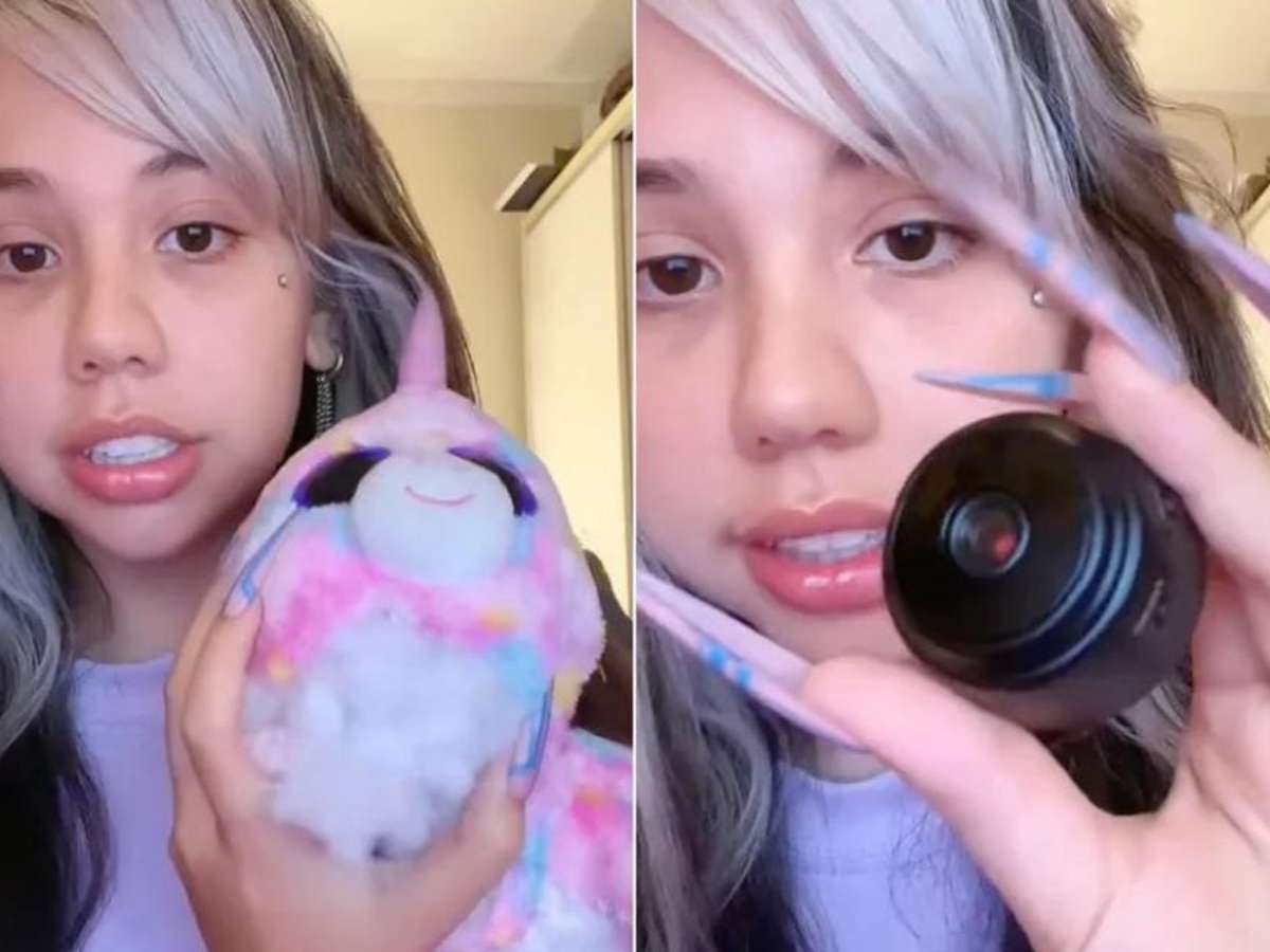 Modelo e influencer descobre câmera escondida em ursinho enviado por fã