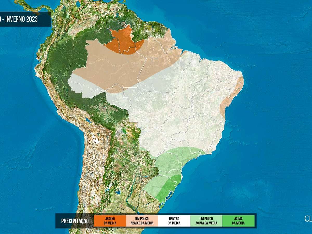 Previsão inverno 2023 na Região Centro-Oeste