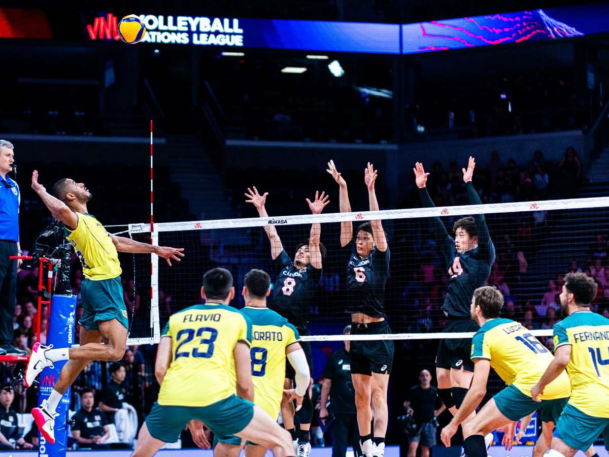 Brasil reage, mas Japão vence no tie-break e segue invicto na Liga das  Nações de vôlei - Gazeta Esportiva