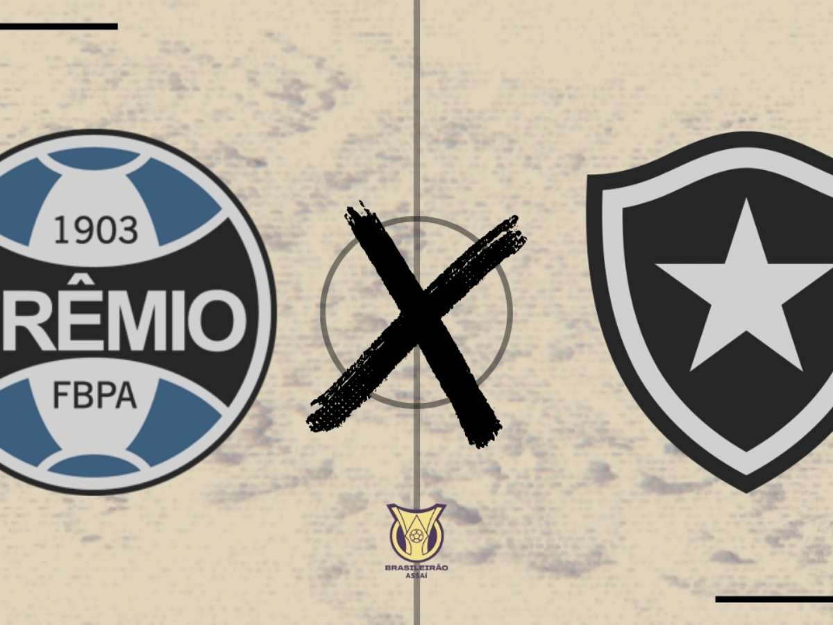 GRÊMIO X BOTAFOGO AO VIVO COM IMAGENS - CAMPEONATO BRASILEIRO 2023 -  ASSISTA AGORA! 