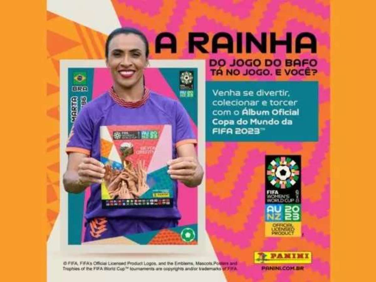 Marta é garota propaganda de álbum da Copa do Mundo Feminina