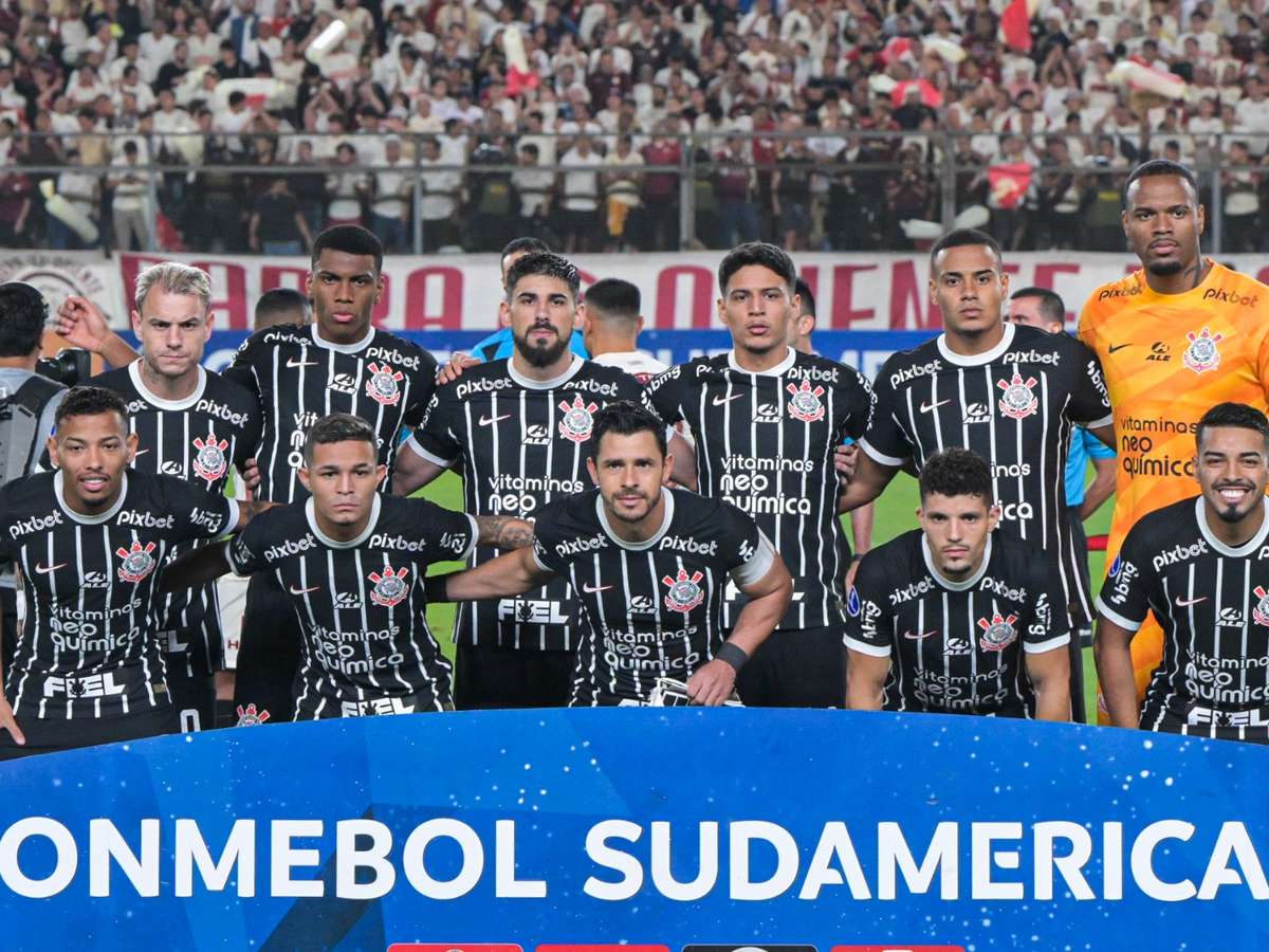 SÃO PAULO, SP - 01.08.2023: CORINTHIANS X NEWELL S OLD BOYS - Corinthians  team during the match between Corinthians x Newell's Old Boys held at Neo  Química Arena in São Paulo, SP.