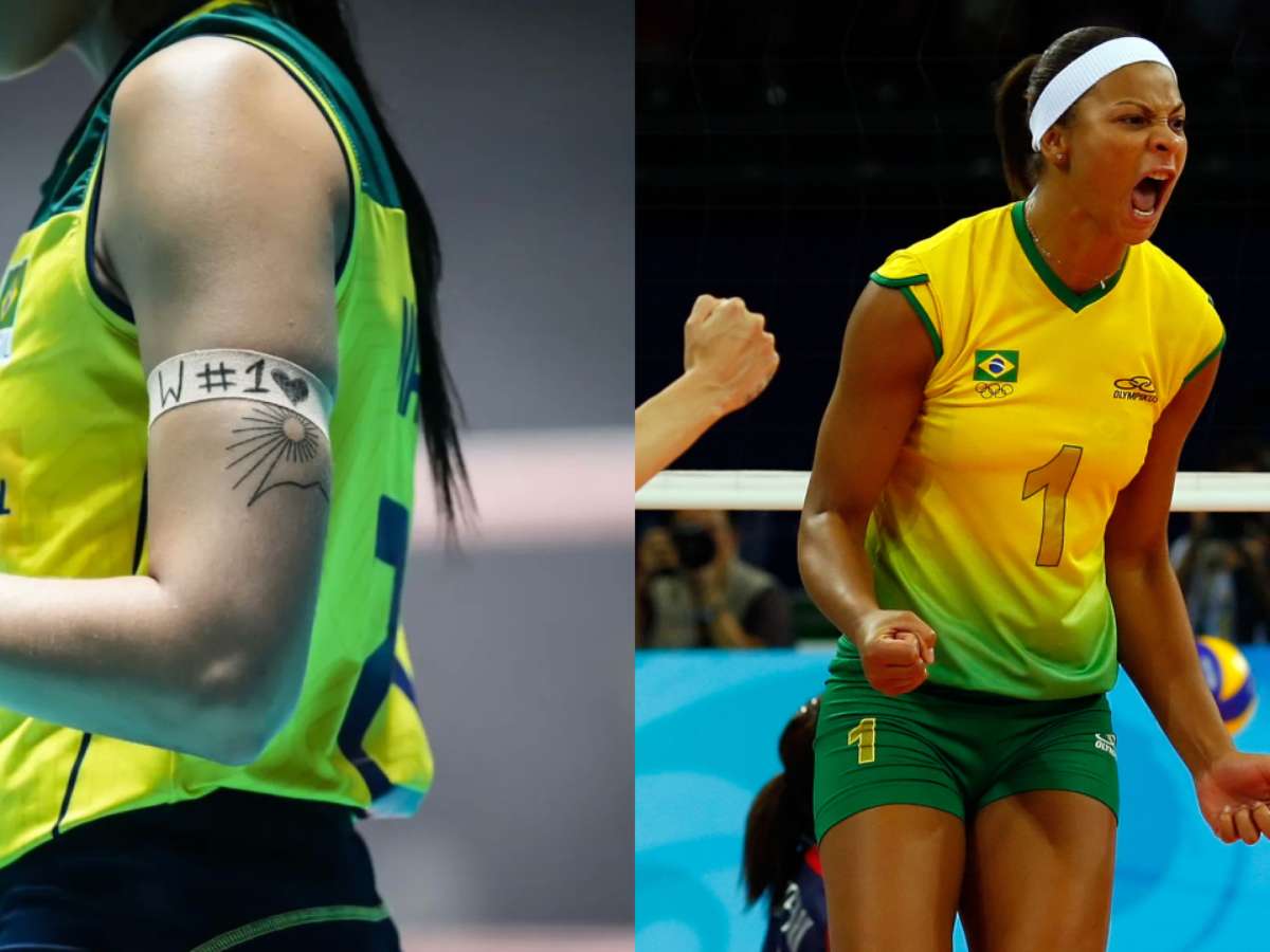 Com faixas improvisadas, jogadoras da Seleção homenageiam Walewska em  Pré-Olímpico de vôlei