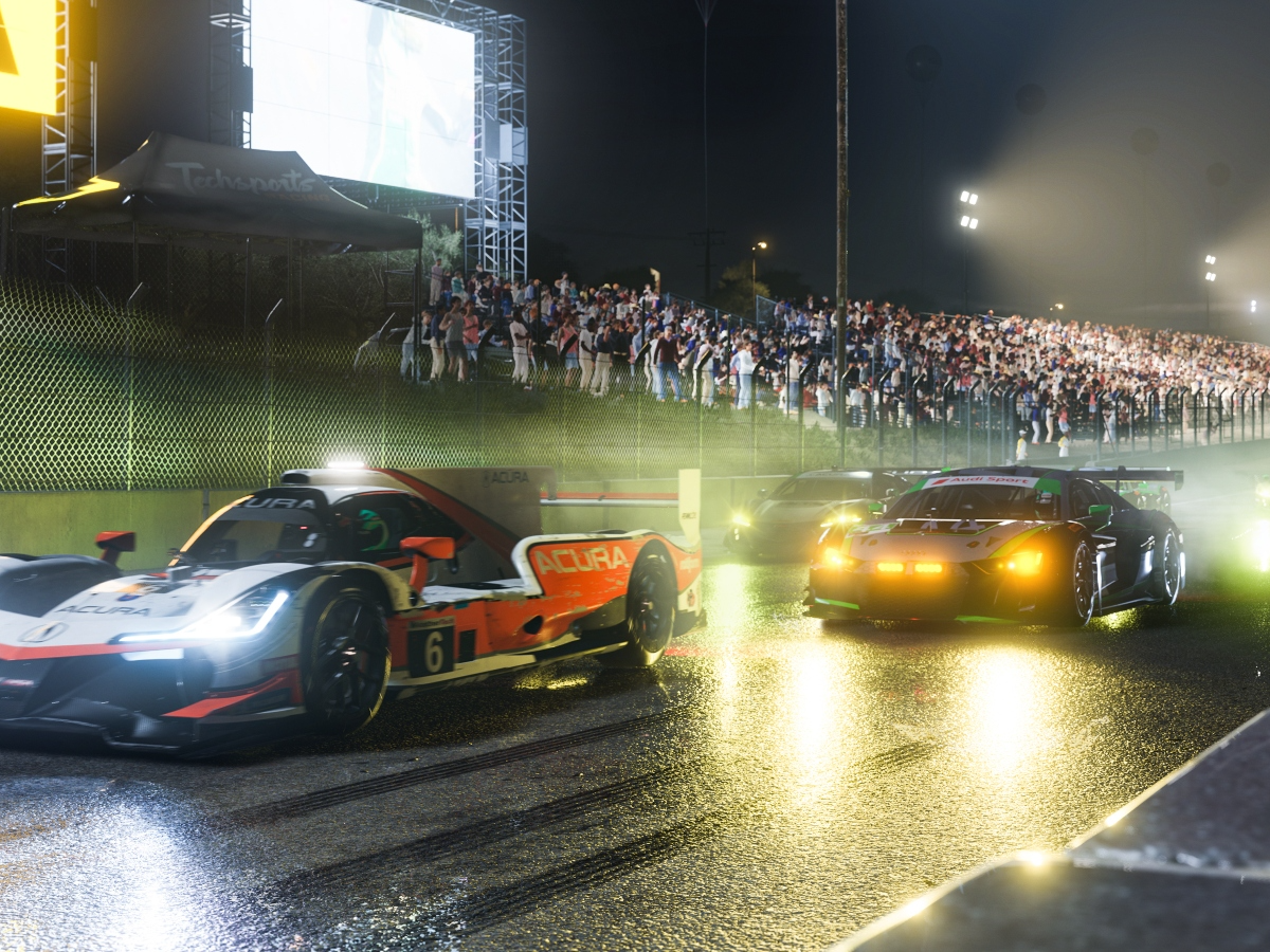 Na competição do jogo, o jogador continuou usando o carro de alta  velocidade para vencer no jogo de corrida