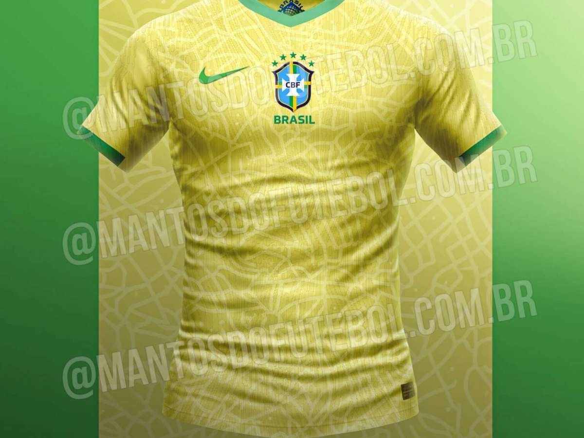 Site publica previsão de nova camisa da Seleção Brasileira para 2024;  internet reage
