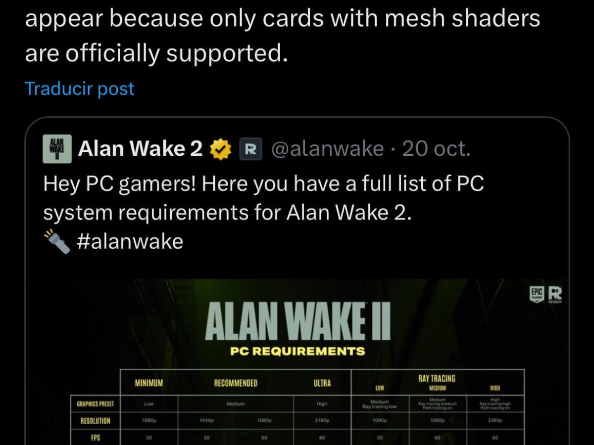 Alan Wake 2 on console : r/AlanWake