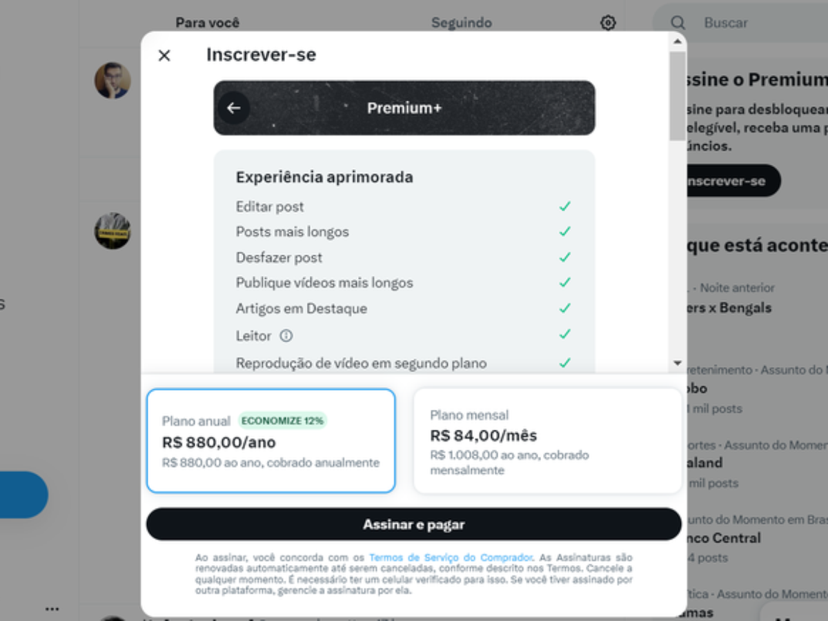 Vai assinar? X (Twitter) lança novos planos Premium e Premium Plus no  Brasil; veja os valores 